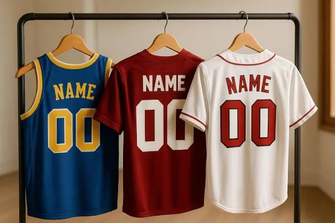 Player name and number customization on bowls apparel