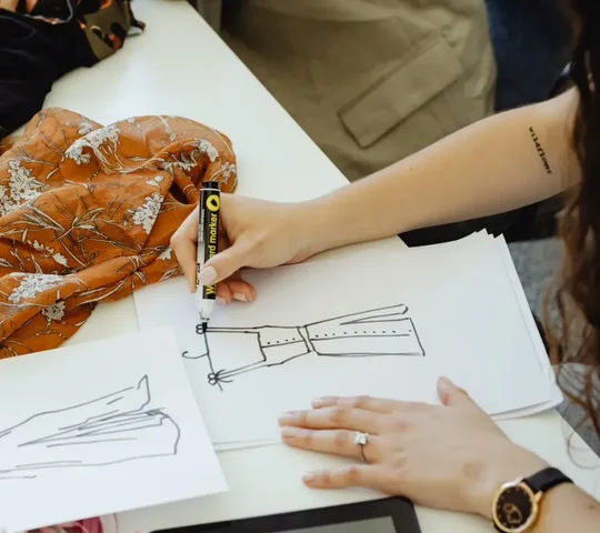 Custom pattern development and garment customization for apparel brands