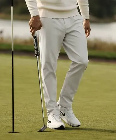 Technical golf trousers tailored style