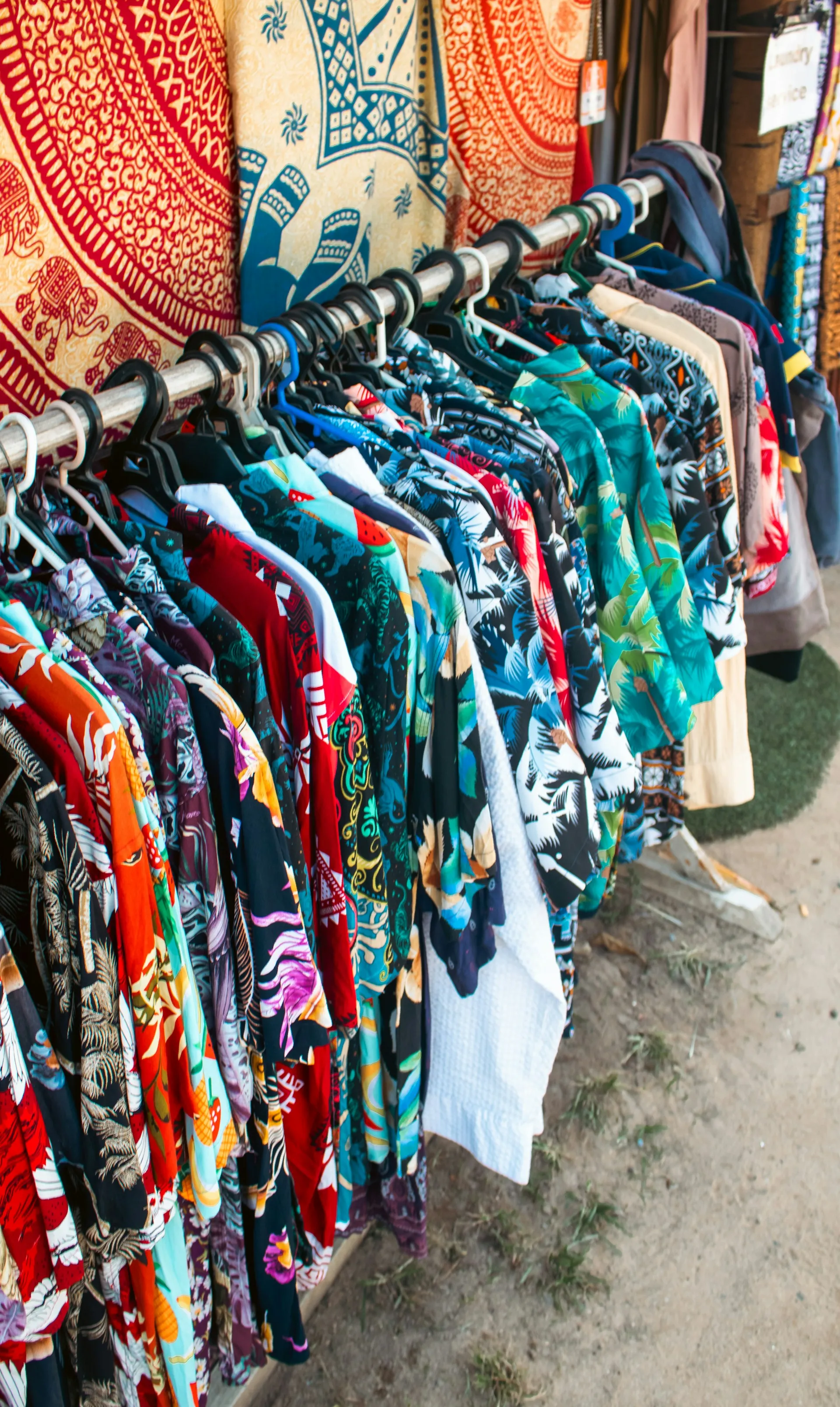 Vibrant all-over sublimation printed Hawaiian shirt with tropical pattern