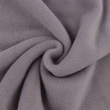 Anti-pill micro-fleece with dense short-pile texture — sound-absorbing mid-layer fabric for silent movement during critical shots