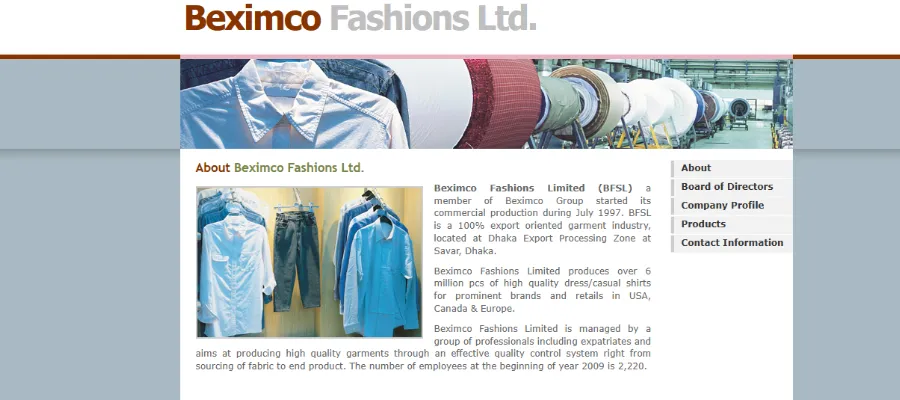Beximco Fashion Limited