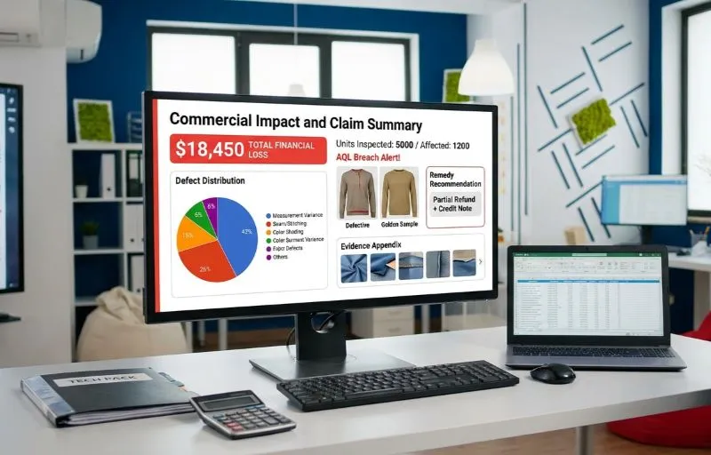 Calculate the Commercial Impact and Claim Summary