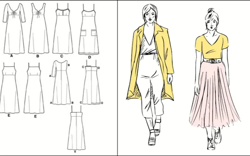 Draw the Technical Flats