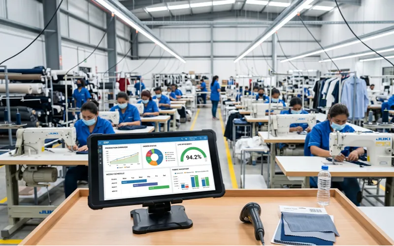 Garment manufacturing requires dedicated ERP architecture.