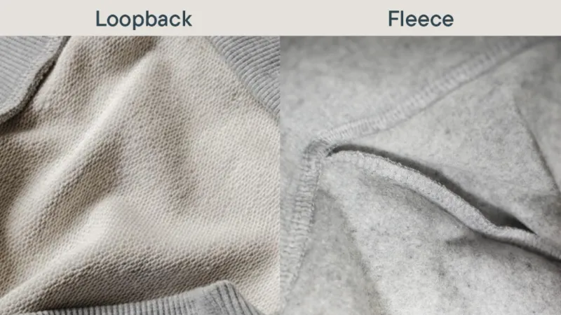Loopback vs. Brushed Fleece