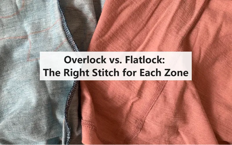 Overlock vs flatlock stitch comparison