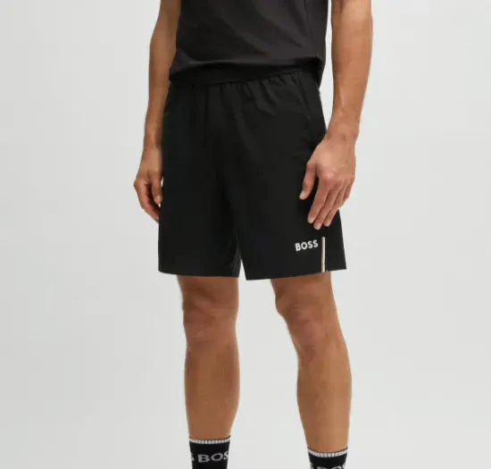 Custom tennis shorts with lightweight breathable construction