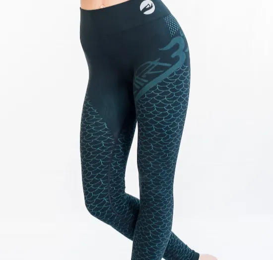 Custom yoga leggings with high-waist crossover V-waistband design in buttery-soft performance fabric — private label yoga apparel manufacturing