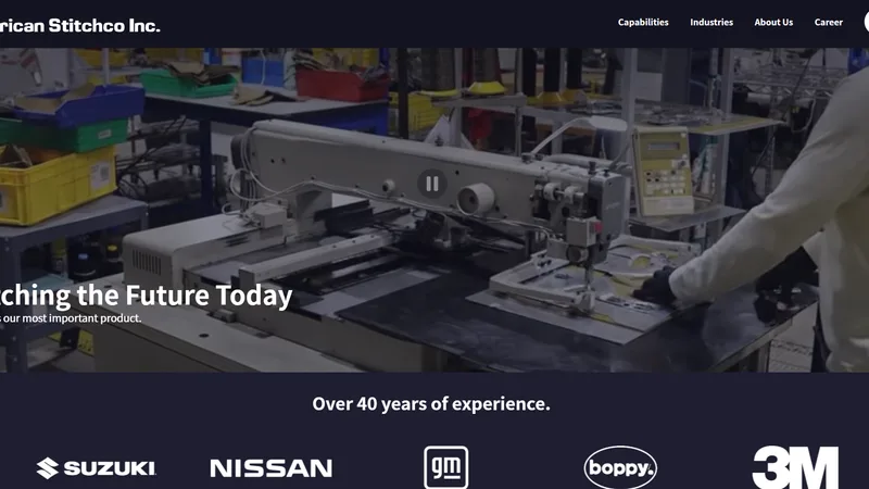 American Stitchco homepage — domestic contract manufacturing