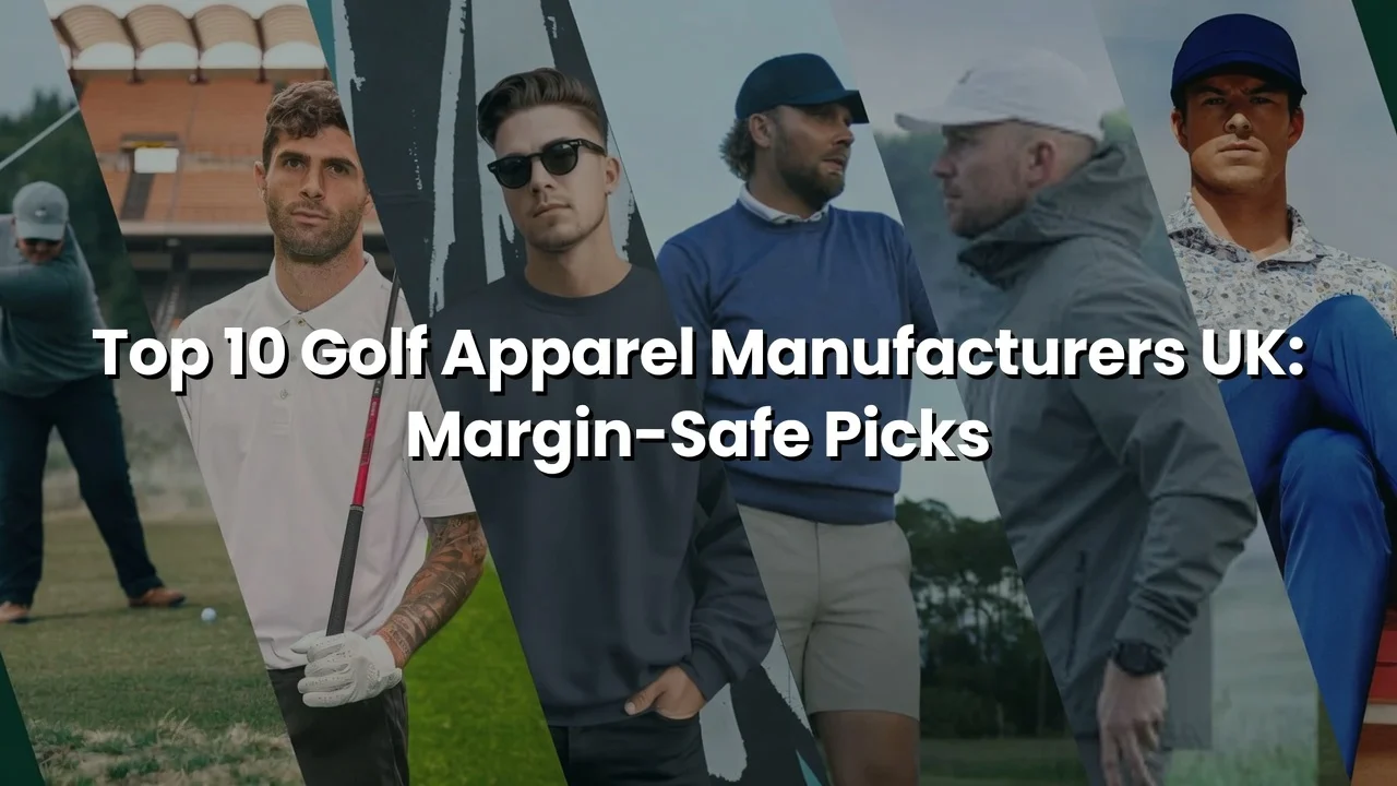 Top 10 Golf Apparel Manufacturers UK: Margin-Safe Picks