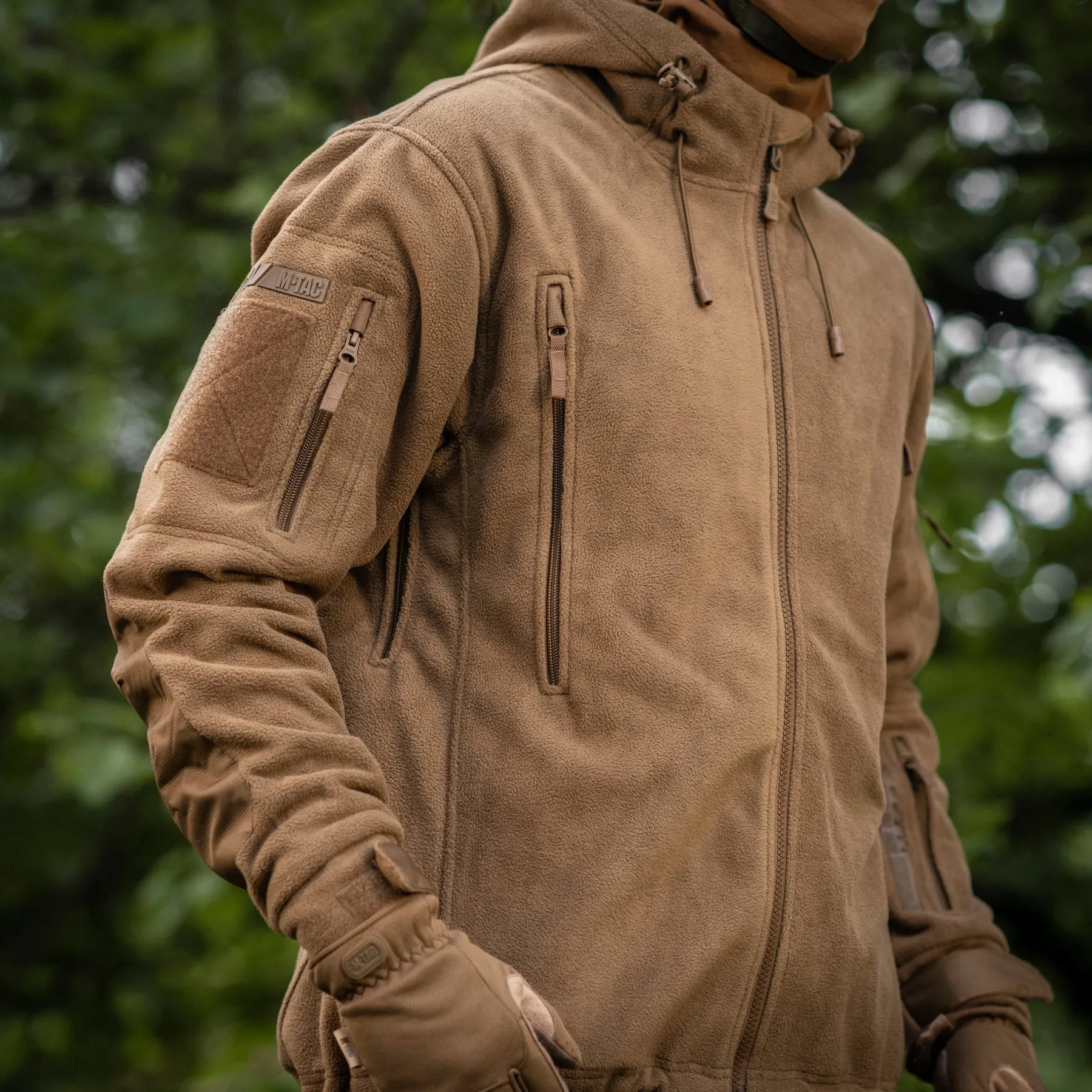 Technical fleece jacket for hiking and mountaineering
