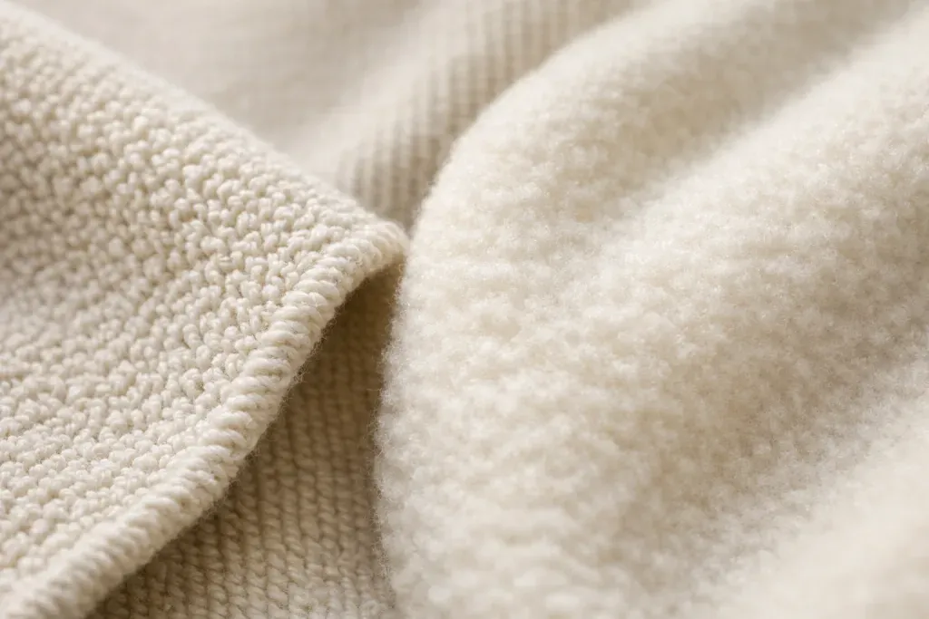 French terry fleece fabric