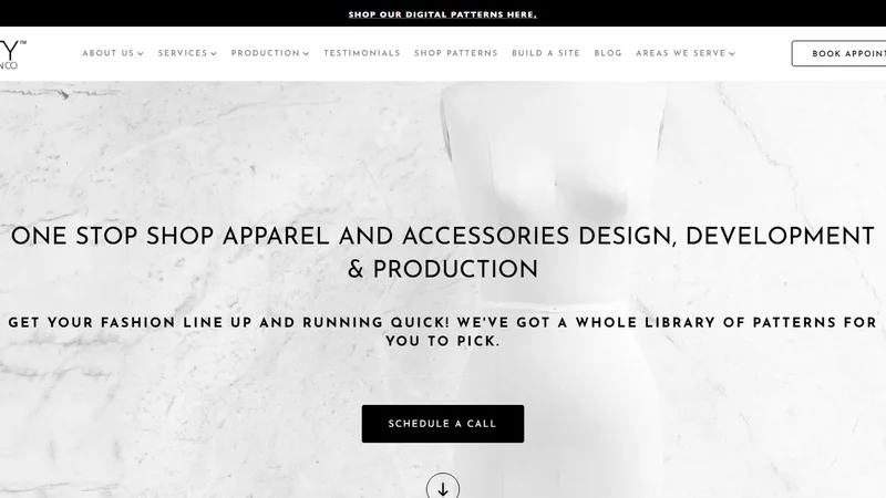 Lefty Production Co. homepage — Los Angeles full-package apparel manufacturer