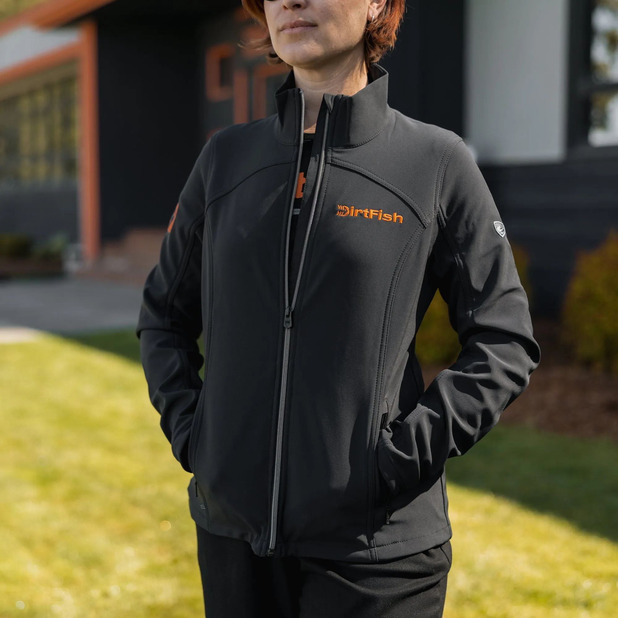 Softshell jacket for alpine hiking and climbing