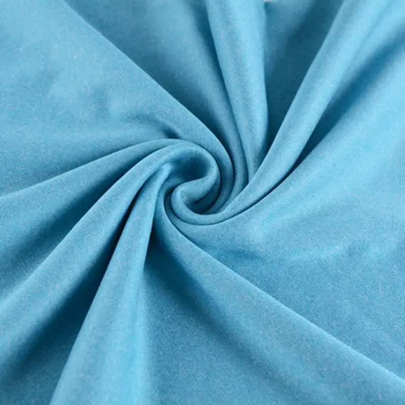 Polyester microfiber quick-dry fabric texture close-up