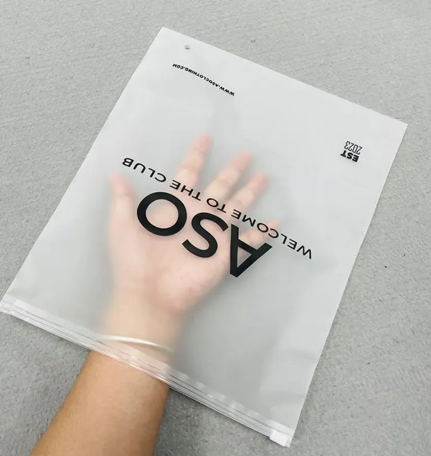 Eco-friendly sustainable clothing packaging with FSC, GRS, and OEKO-TEX certifications