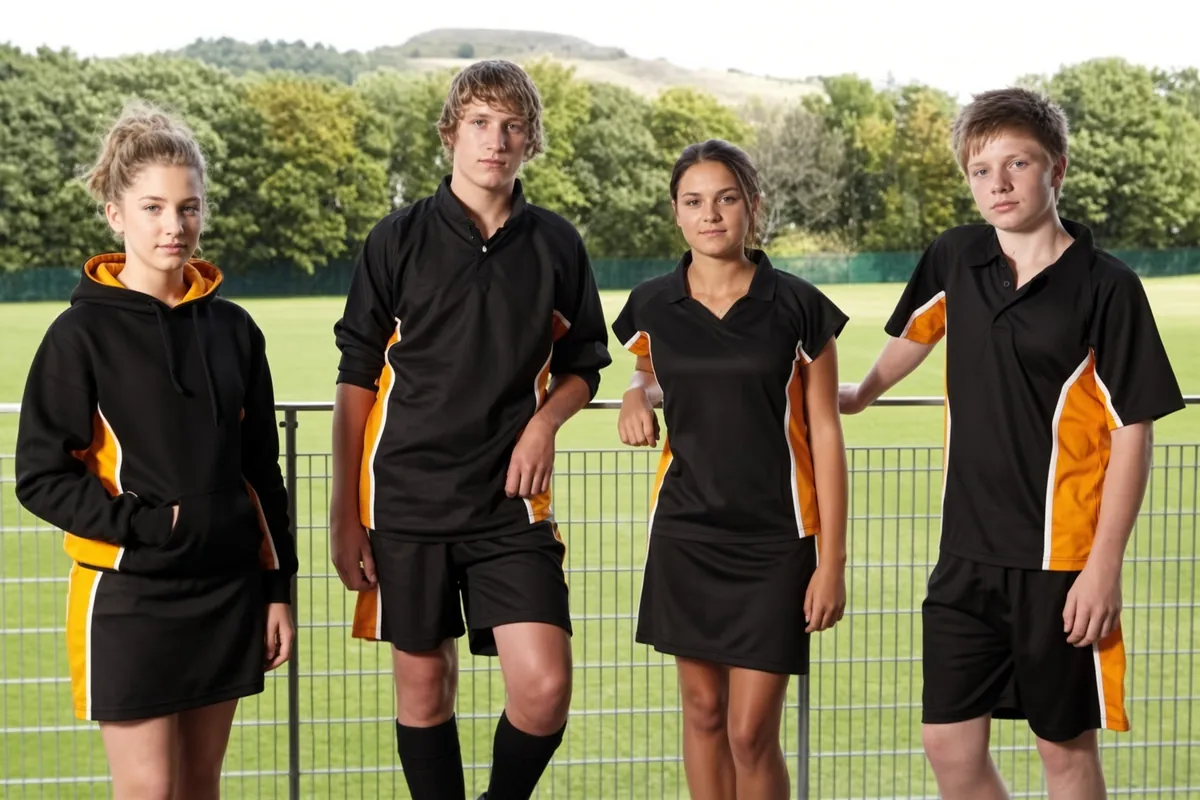 Custom team and club uniform kits in matching team colors