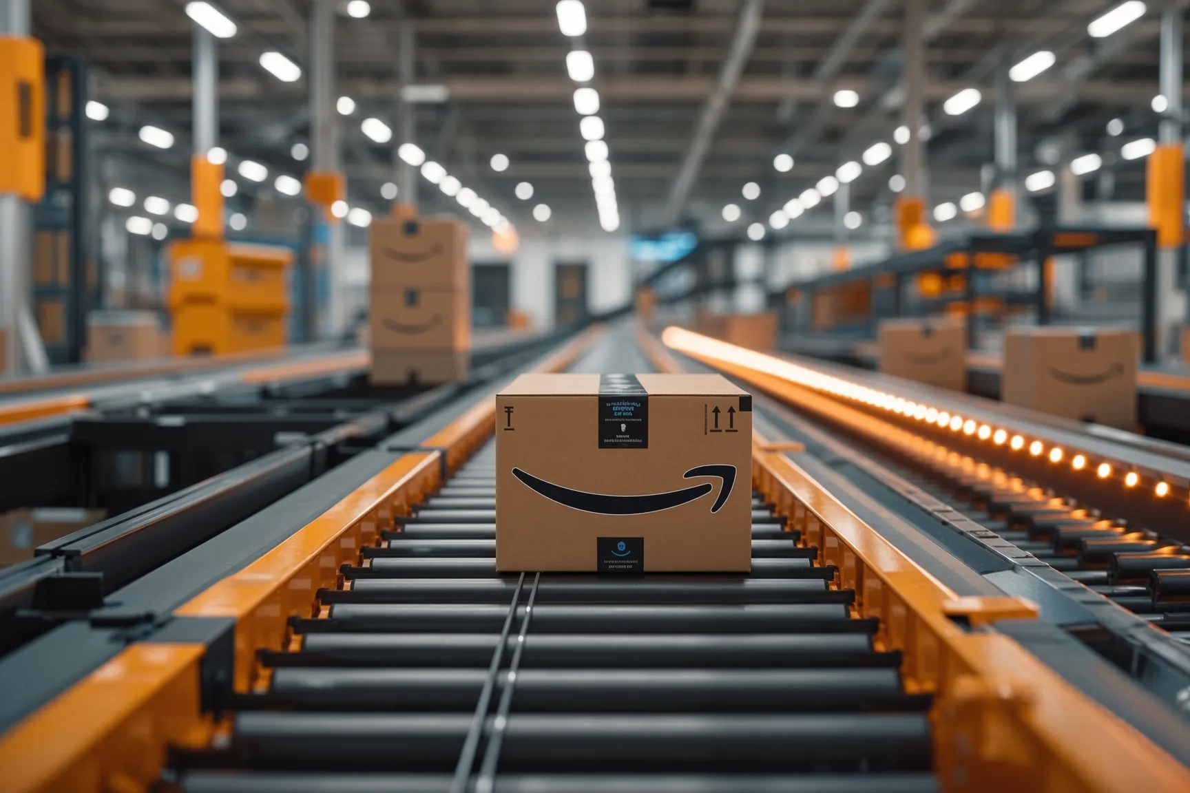 Manufacturing facility preparing products for Amazon FBA inbound