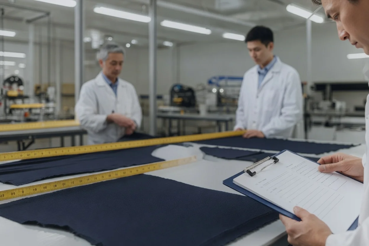 Quality control inspection at ISO 9001 certified manufacturing facility