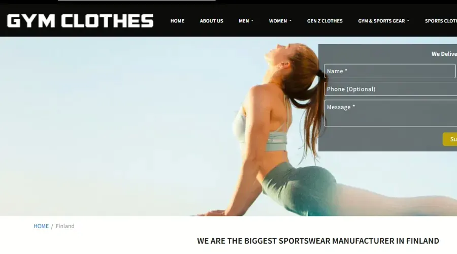 GYM CLOTHES Ltd.