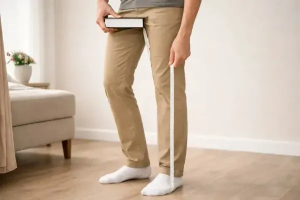 Inseam measurement guide for custom pants and bottoms sizing