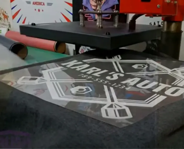 Direct to Film (DTF) printing producing vibrant designs on apparel
