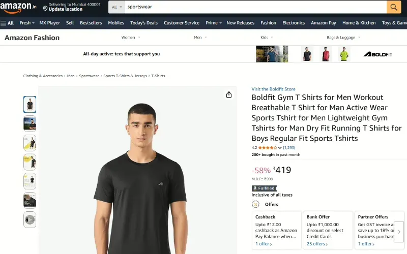 We launched the product on Amazon