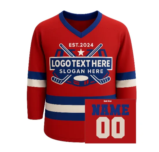 Custom ice hockey practice jersey with breathable mesh and team branding